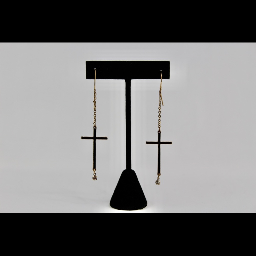 Dangling Cross EARRINGS		NWT